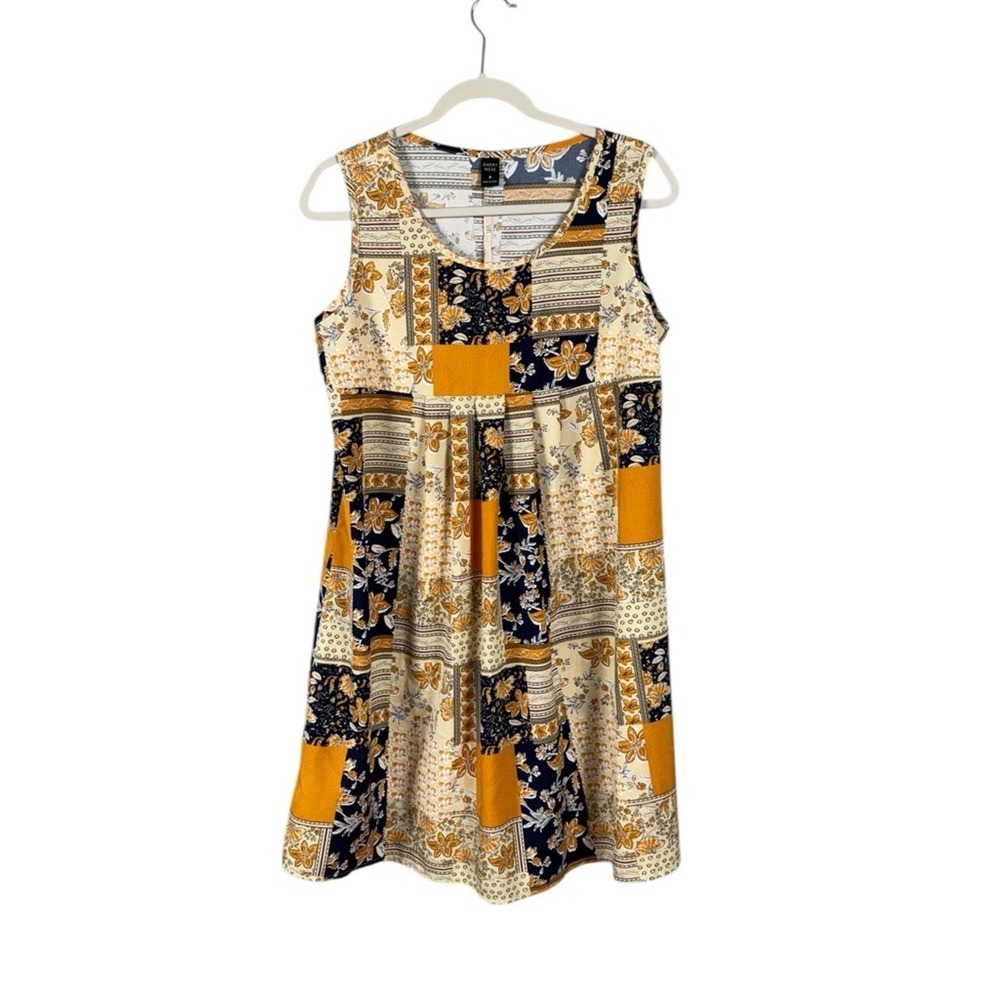 Bohemian Floral Patchwork Dress Size Meets Beachy Coastal Resort Cottage